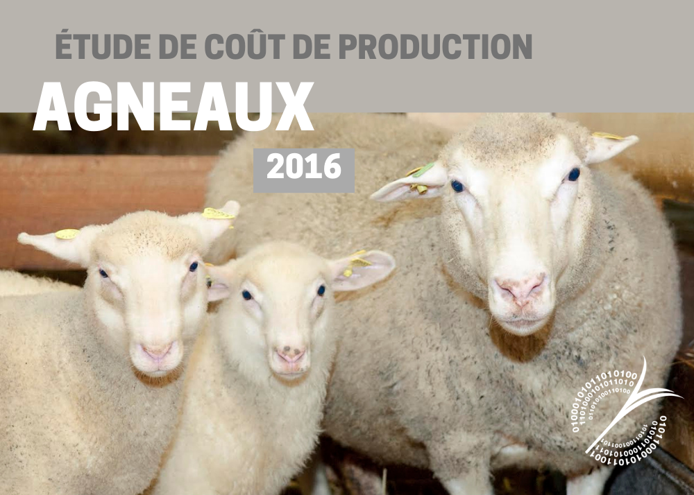 Études de coûts de production : ÉTUDE DE COÛT DE PRODUCTION - AGNEAUX 2016
